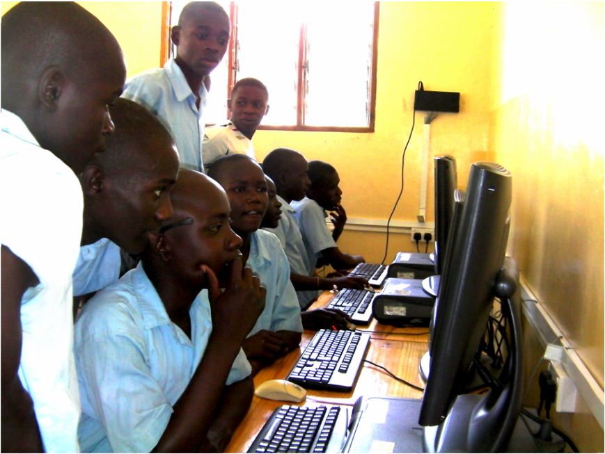 Project funded by Africa Watoto - Computer lab - Street children rescue centre in Kikambala